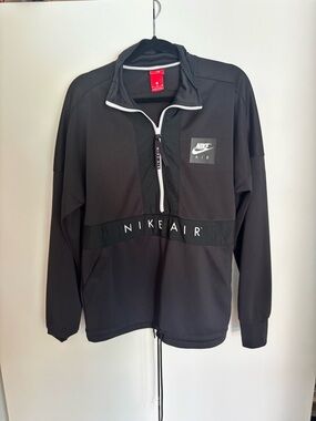 Men's Nike Air Black Half-Zip Pullover Jacket